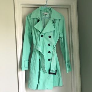 Mint Green Spring Rain Jacket